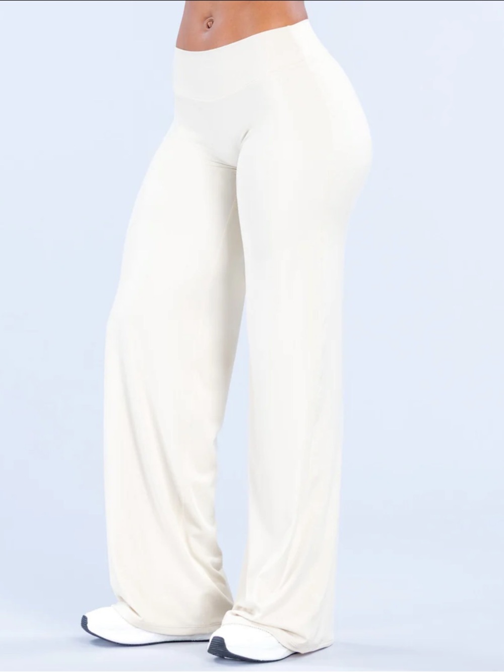 Dfyne Wide Leg Pants in Vanilla
